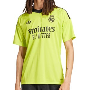 Camiseta adidas 3a Real Madrid portero 2024 2025 - Camiseta de portero de la tercera equipación adidas del Real Madrid 2024 2025 - amarillo flúor