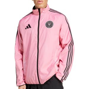 Chaqueta adidas Inter Miami CF himno reversible - Chaqueta reversible adidas del Inter Miami - rosa, negra