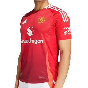 Camiseta adidas Manchester United auténtica 2024 2025 - Camiseta auténtica de la primera equipación adidas del Manchester United 2024 2025 - roja