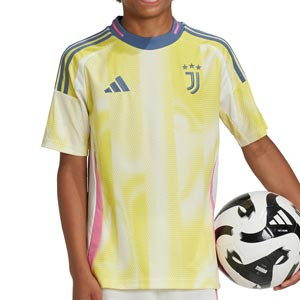 Camiseta adidas 2a Juventus niño 2024 2025 - Camiseta infantil de la segunda equipación adidas de la Juventus 2024 2025 - amarilla