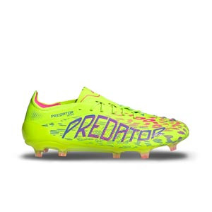 adidas Predator Elite FG - Botas de fútbol adidas FG para césped natural o artificial de última generación - amarillo flúor