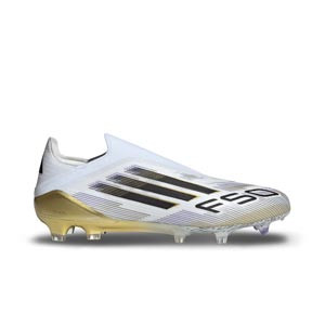 adidas F50 Elite LL FG - Botas de fútbol sin cordones adidas FG para césped natural o artificial de última generación - blancas