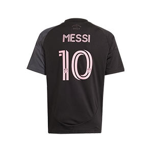 Camiseta adidas 2a Inter Miami niño Messi 2025 - Camiseta infantil de la segunda equipación adidas de Leo Messi del Inter de Miami 2025 - negra