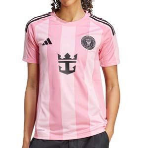 Camiseta adidas Inter Miami mujer 2025 - Camiseta de la primera equipación para mujer adidas del Inter Miami de Leo Messi 2025 - rosa