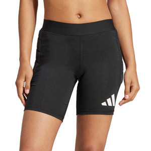 Mallas de portero adidas mujer Squadra25 Padded GK - Mallas cortas compresivas de portero acolchadas para mujer adidas Squa25 - negras