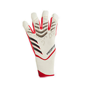 adidas Predator Pro Hybrid - Guantes de portero profesionales adidas corte Hybrid - blancos
