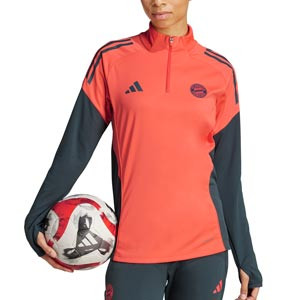 Sudadera adidas Bayern mujer entrenamiento - Sudadera de entrenamiento para mujer adidas del Bayern de Múnich - roja