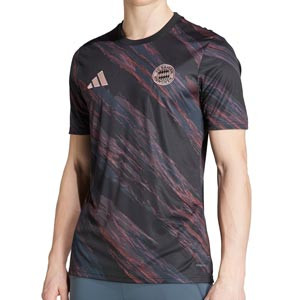 Camiseta adidas Bayern Pre-Match - Camiseta de calentamiento prepartido adidas del Bayern de Múnich 25 26 - negra