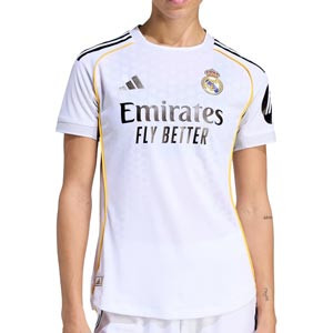 Camiseta adidas Real Madrid mujer authentic 25 26 - Camiseta para mujer de la primera equipación adidas del Real Madrid 2025 2026 versión jugador - blanca