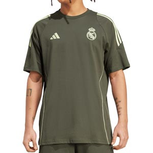 Camiseta adidas Real Madrid DNA - Camiseta de algodón de manga corta adidas del Real Madrid - gris