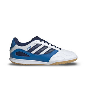 adidas Super Sala 3 J - Zapatillas de fútbol sala infantiles adidas suela lisa IN - blancas, azules