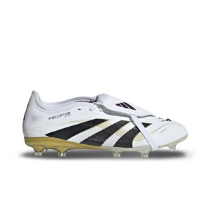 adidas Predator Pro FT FG - Botas de fútbol con lengüeta adidas FG para césped natural o artificial de última generación - blancas