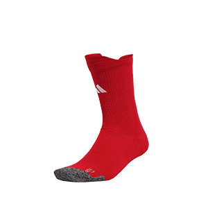 Calcetines adidas Football acolchados - Calcetines de entreno acolchados media caña adidas - rojos