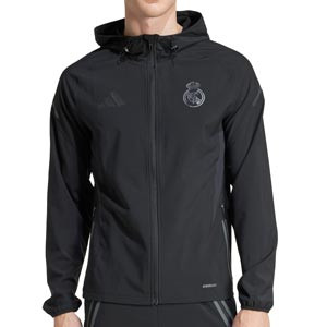Chaqueta adidas Madrid Vis Tech - Chaqueta de chándal adidas del Real Madrid - negra