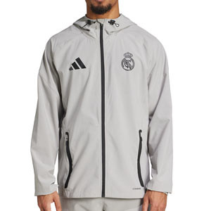Chaqueta adidas Madrid Vis Tech - Chaqueta de chándal adidas del Real Madrid - gris