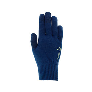 Guantes Nike Knit Tech and Grip TG 2.0 - Guantes térmicos de jugador para el invierno Nike - azules