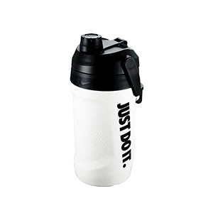 Botellín Nike Fuel Jug Chug 1,2 L - Botellín grande de agua para entrenamiento Nike de 1,2 L - blanco