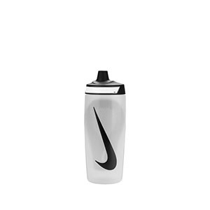 Botellín Nike Refuel Grip 532 ml - Botellín de agua para entrenamiento Nike de 532 ml - blanco