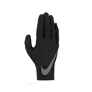 Guantes Nike Pro Base Layer Tech and Grip - Guantes térmicos de jugador de fútbol para el invierno Nike - negros
