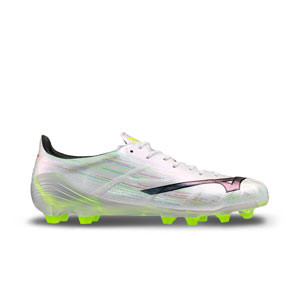 Mizuno Alpha 2 Japan MD - Botas de fútbol Mizuno MD para césped natural o artificial de última generación - blancas