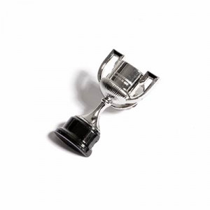 Pin RFEF Copa del Rey 30 mm - Pin del trofeo de la Copa Del Rey metálico de 30 mm - plateado