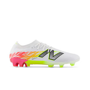 New Balance Furon V8 Elite FG - Botas de fútbol New Balance FG para césped natural o artificial de última generación - blancas