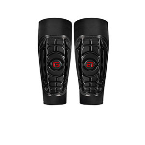 G-Form Pro-S Compact - Espinilleras de fútbol G-Form con mallas de sujeción - negras - conjunto