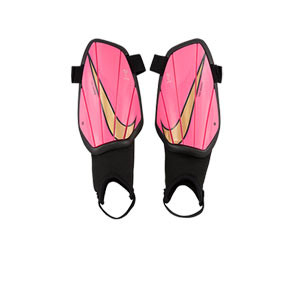 Nike Charge niño - Espinilleras de fútbol Nike con tobillera protectora - rosas