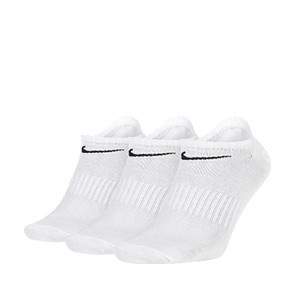 Calcetines Nike Everyday finos 3 pares - Pack de 3 pares de calcetines invisibles finos de entrenamiento - blancos