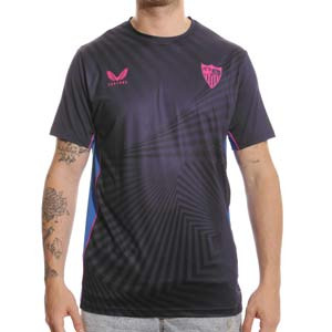 Camiseta Castore Sevilla entrenamiento jugadores - Camiseta de entrenamiento para jugadores Castore del Sevilla FC - azul marino