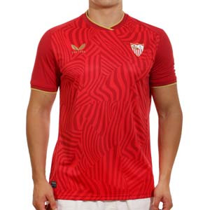 Camiseta Castore 2a Sevilla 2023 2024 - Camiseta segunda equipación Castore del Sevilla FC 2023 2024 - roja