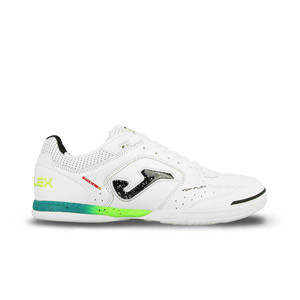 Joma Top Flex IN - Zapatillas de fútbol sala de piel Joma suela lisa IN - blancas