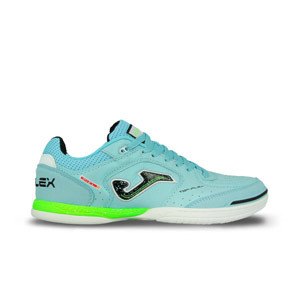 Joma Top Flex IN - Zapatillas de fútbol sala de piel Joma suela lisa IN - azul claro