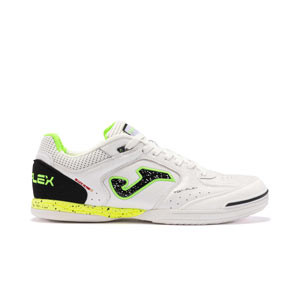 Joma Top Flex IN - Zapatillas de fútbol sala de piel Joma suela lisa IN - blancas