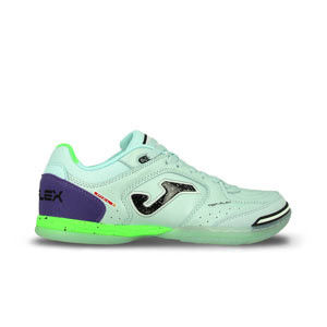 Joma Top Flex IN - Zapatillas de fútbol sala de piel Joma suela lisa IN - blancas