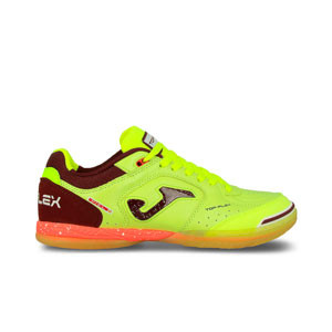 Joma Top Flex IN - Zapatillas de fútbol sala de piel Joma suela lisa IN - amarillas