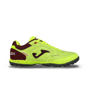 Joma Top Flex TF - Zapatillas de fútbol multitaco de piel Joma suela turf - amarillo flúor