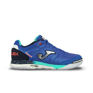 Joma Top Flex Rebound IN - Zapatillas de fútbol sala de piel Joma suela lisa IN - azules