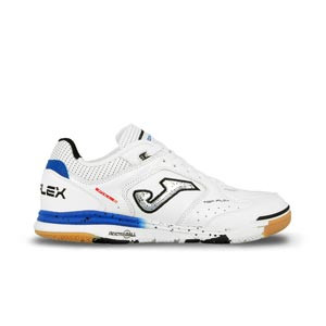 Joma Top Flex Rebound IN - Zapatillas de fútbol sala de piel Joma suela lisa IN - blancas