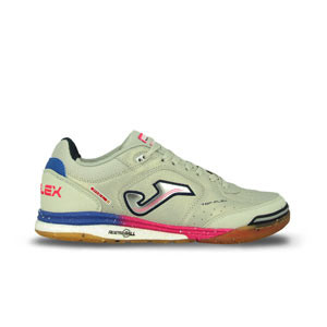 Joma Top Flex Rebound IN - Zapatillas de fútbol sala de piel Joma suela lisa IN - blancas