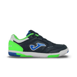 Joma Top Flex Jr IN - Zapatillas de fútbol sala de piel Joma suela lisa IN - azul marino