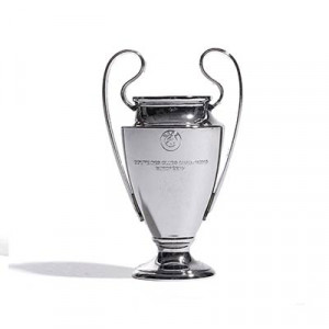 Mini copa UEFA Champions League 100 mm - Figura réplica copa UEFA Champions League 100 mm - plateada - frontal