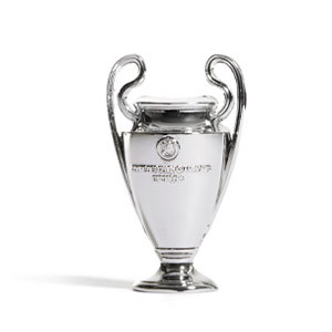 Mini copa UEFA Champions League de 45 mm - Llavero de la copa de la UEFA Champions League de 45 mm - plateado