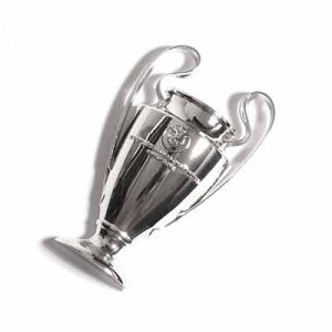 Imán UEFA Champions League 70 mm - Imán réplica copa de la UEFA Champions League 70mm - plateado