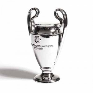 Mini Copa Champions League - Figura réplica copa UEFA Champions League 80 mm - plateada - frontal