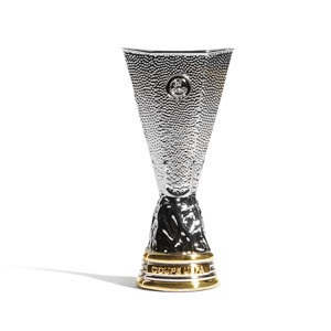 Mini Copa Europa League - Figura réplica copa Europa League 100 mm - plateada