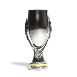 Mini Copa UEFA Supercup - Figura réplica copa UEFA Supercup 150 mm - plateada
