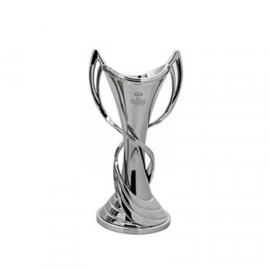 Mini Copa Womans Champions League 150 mm - Figura réplica copa UEFA Womans Champions League 150 mm - plateada - frontal