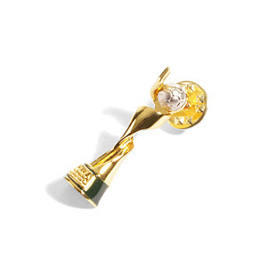 Pin FIFA Women's World Cup 2023 2D de 30 mm - Pin 2D del trofeo de la copa del Mundial femenino de 30 mm - dorado
