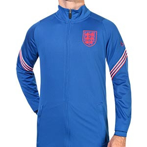 Chaqueta Nike Inglaterra 2020 2021 Strike - Chaqueta de chándal Nike de la selección inglesa 2020 2021 - azul - frontal